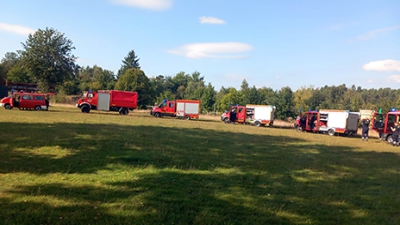 Kreisfeuerwehrbereitschaft übt Waldbrandszenario 