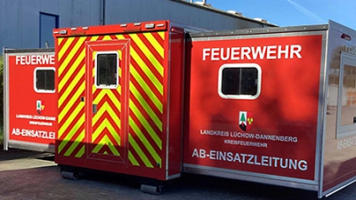 Neuer Einsatzleitcontainer der Kreisfeuerwehr übergeben