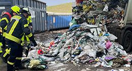 Begleitschutz für die Müllabfuhr