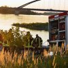 Alarmübung der Wasserrettung auf der Elbe bei Dömitz