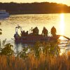 Alarmübung der Wasserrettung auf der Elbe bei Dömitz