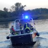 Alarmübung der Wasserrettung auf der Elbe bei Dömitz