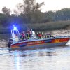 Alarmübung der Wasserrettung auf der Elbe bei Dömitz