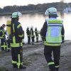 Alarmübung der Wasserrettung auf der Elbe bei Dömitz