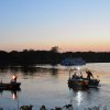 Alarmübung der Wasserrettung auf der Elbe bei Dömitz