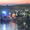 Alarmübung der Wasserrettung auf der Elbe bei Dömitz